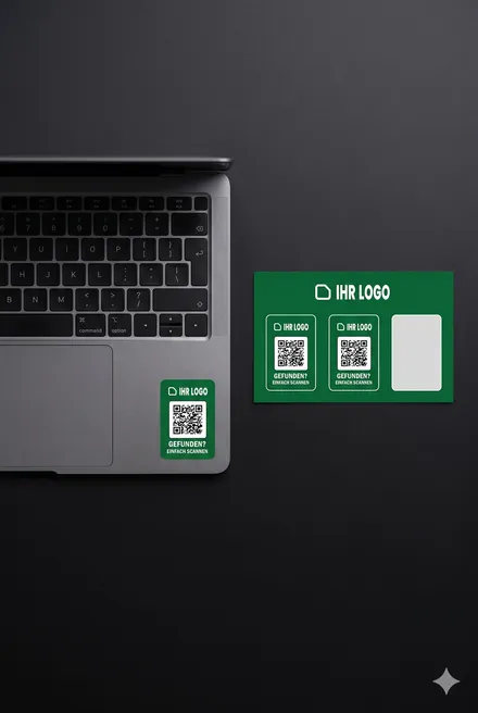 Autocollant anti-perte avec QR code