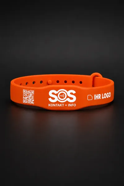 SOS-Armband mit QR-Code