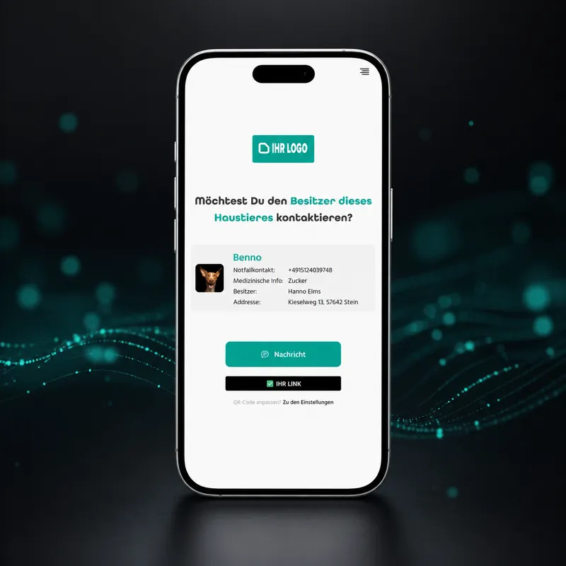 Écran de l'application de la fonction de contact hiddencontact