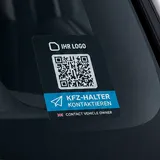 Naljepnica za vozilo s anonimnom kontaktnom funkcijom