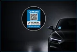 Autocollant auto avec fonction de contact anonyme