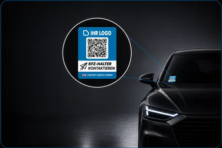 Autocollant auto avec fonction de contact anonyme